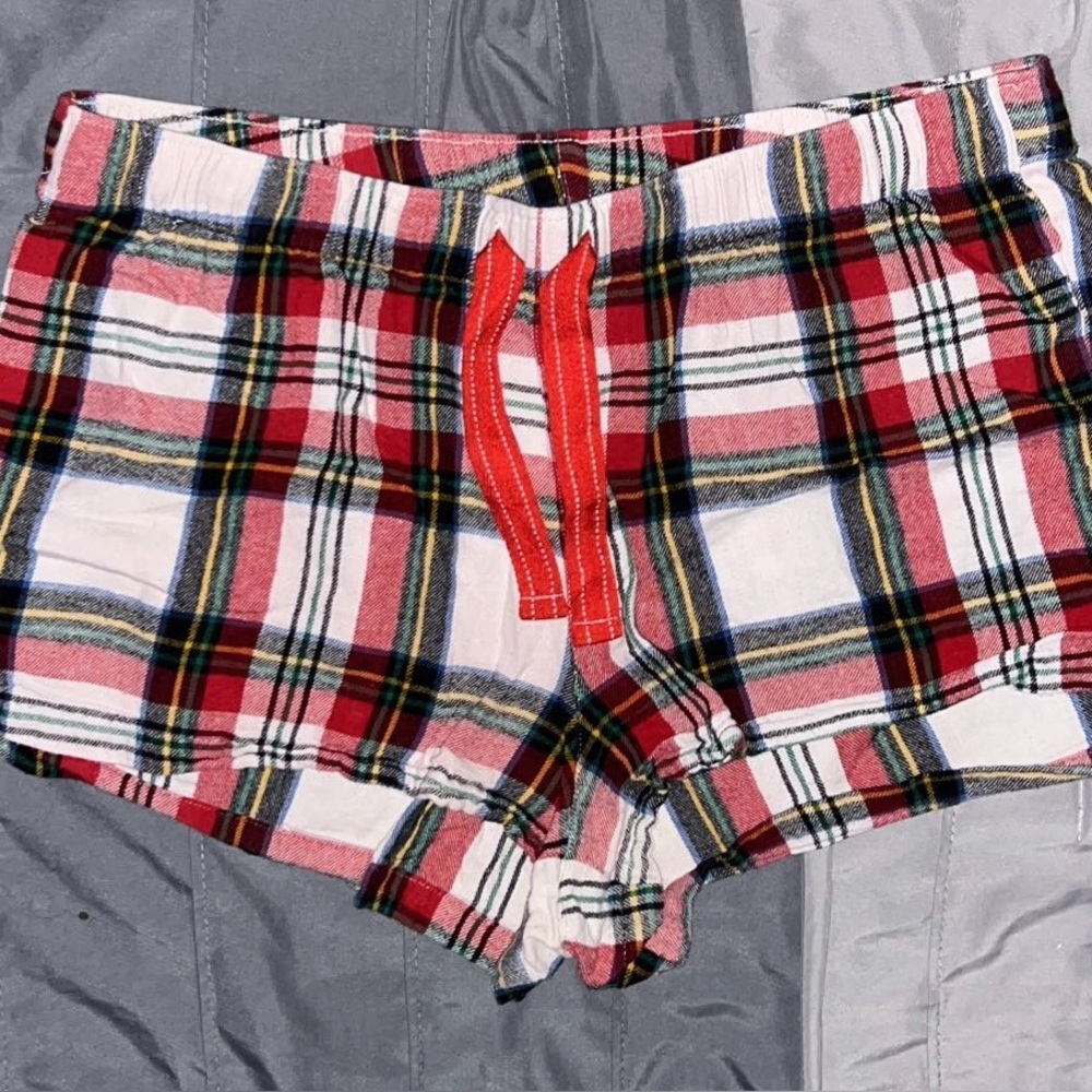 Old Navy Red and White Plaid Shorts